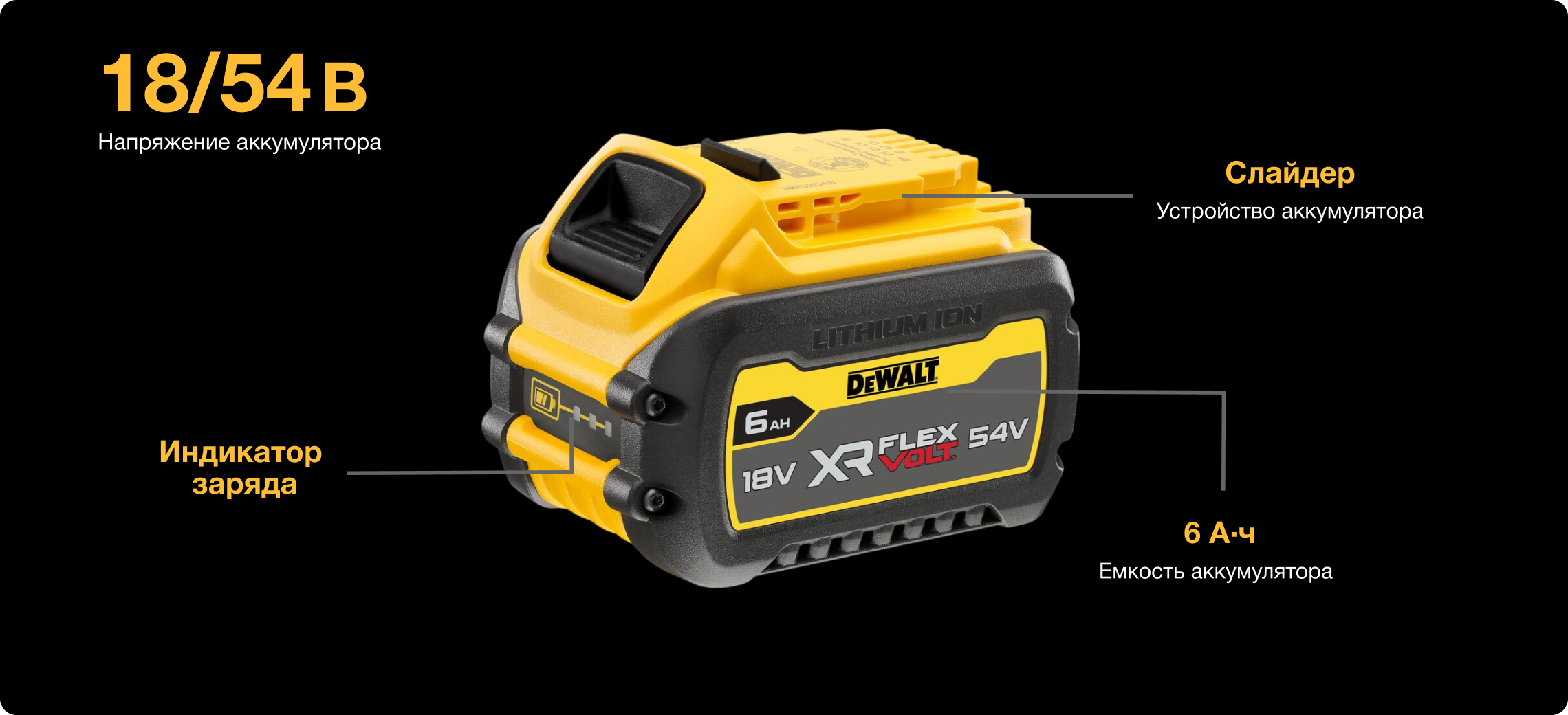 DEWALT DCB546 FLEXVOLT Li Ion 18 54 B 6 2 546 DeWALT